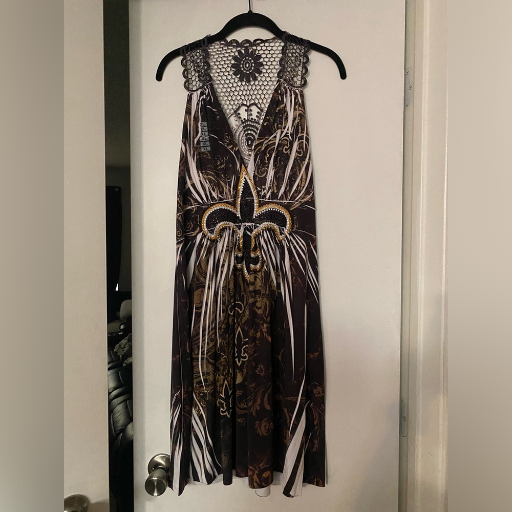 New Orleans Saints dress.